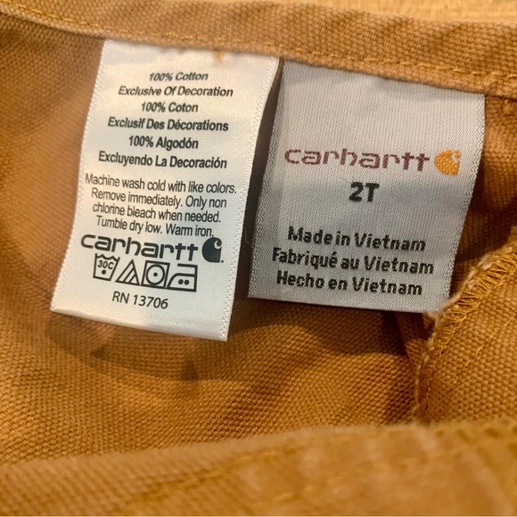 Carhartt Kids Tan Overalls - Picture 6 of 6